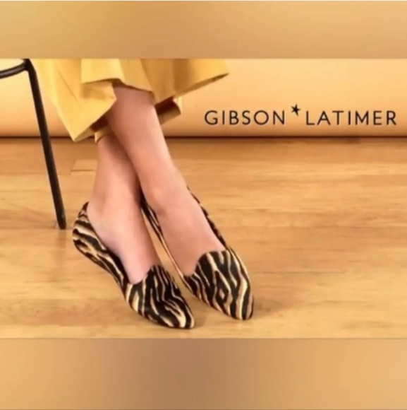 Gibson Latimer Genuine Calf Hair Pointed Toe Flats Size 7.5 - Picture 3 of 12